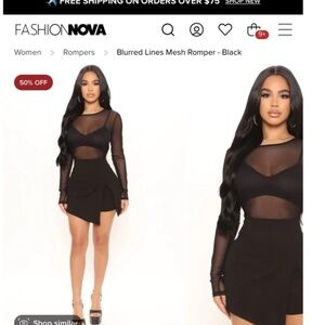 Brand new romper fashion nova 1x